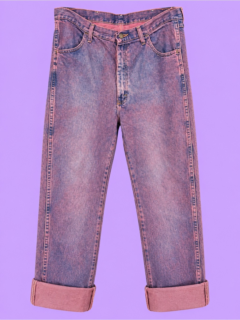 Vintage Acid Wash Purple Jeans